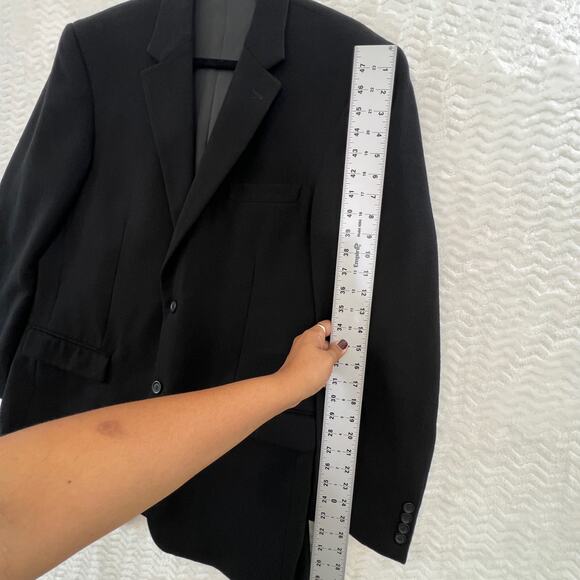 Chereskin Cashmere Wool Silk Black Blazer Jacket Sport Coat Mens 42 Long - Picture 7 of 11